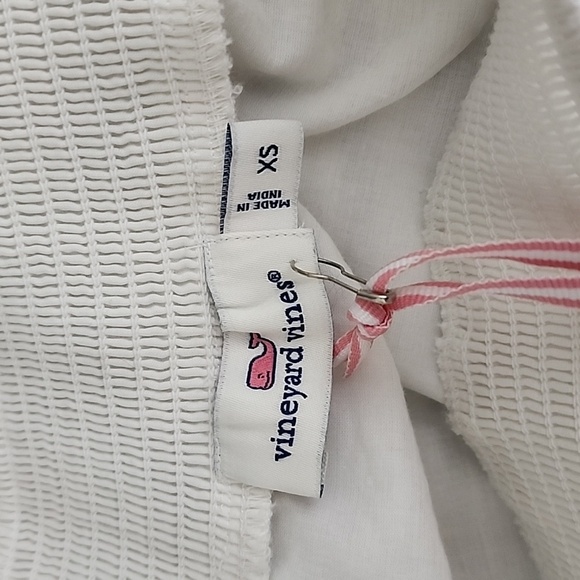 NWT Vineyard Vines Breaker Stripe Off‑The‑Shoulder Top White/Navy Size XS - Picture 6 of 7